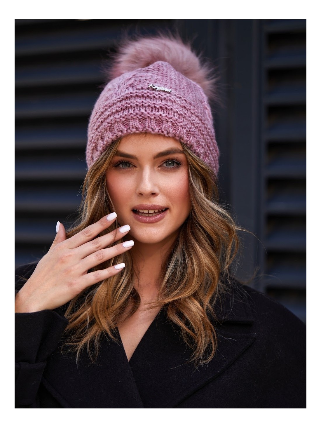 Dark pink women\'s winter hat C10 - Online store - Boutique